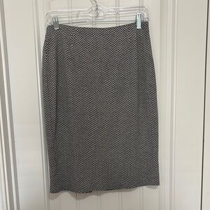 MODA International Black and White Chevron Skirt